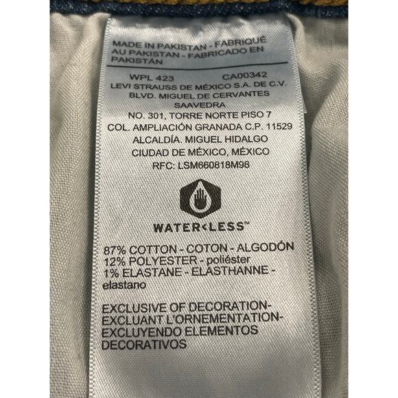 Levi's hi rise distressed skinny jean 12 w31 - Picture 4 of 8